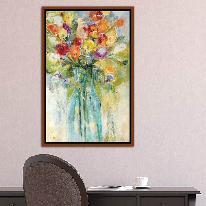 Réalisation du jour par Jill Martin - peinture sur toile tendue, H 40 po x l 26 po x P 1,5 po