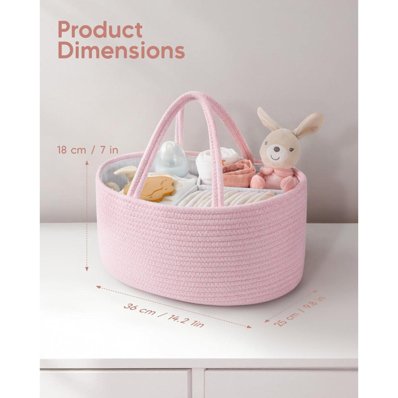 Rebrilliant Storage Bag, 18cm H x 36cm W x 22cm D, Pink