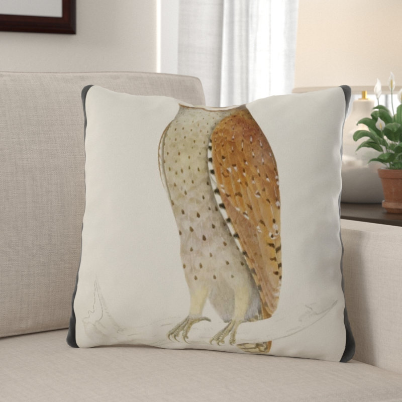 Coussin décoratif Breanna, Microsuède, Intérieur 