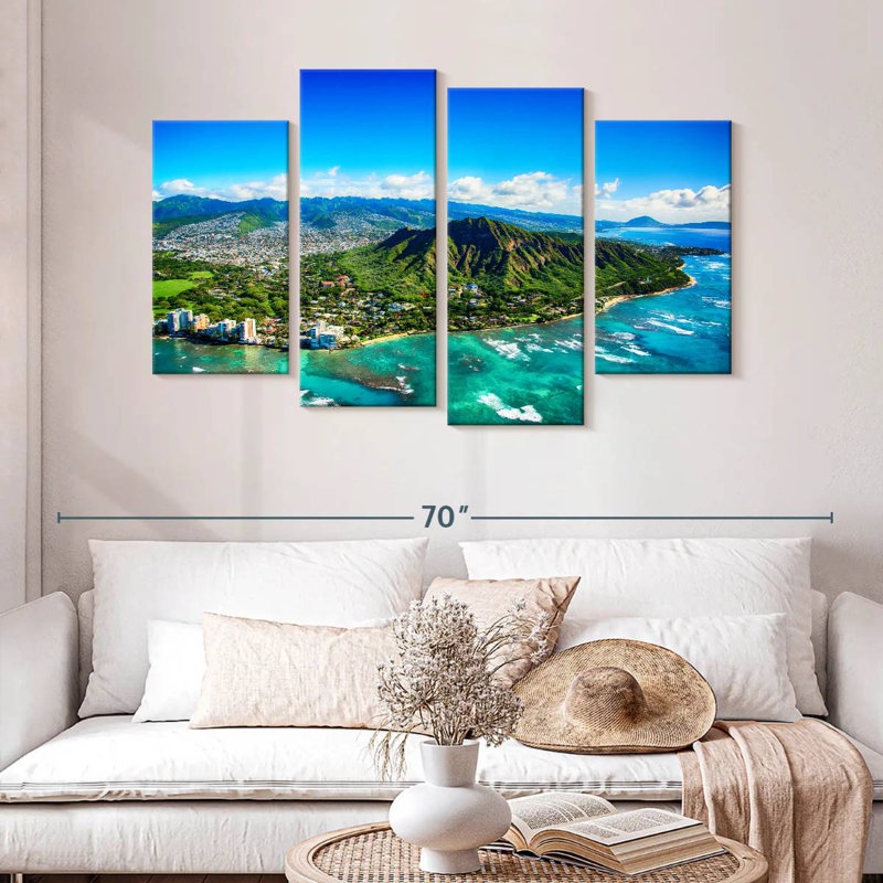 Harpa Diamond Head View, 32" H x 52" W