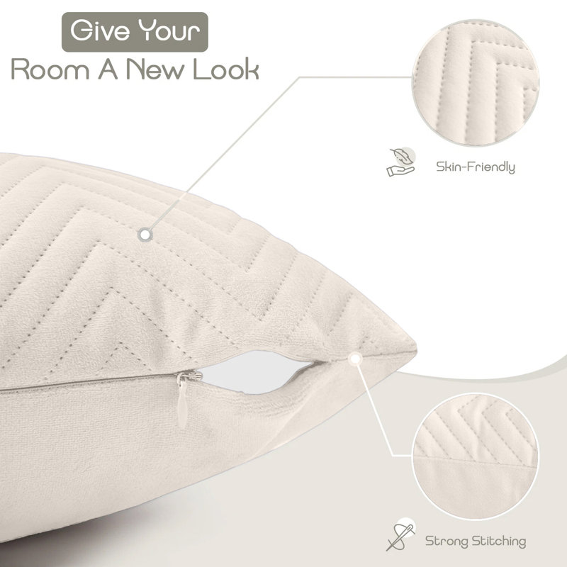 Square Throw Pillow Insert, Beige