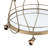 Champagne Finish Serving Cart