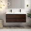 Ensemble de meuble-lavabo mural double 48 po Selbin