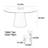 Solid wood rock slab round table-111015240