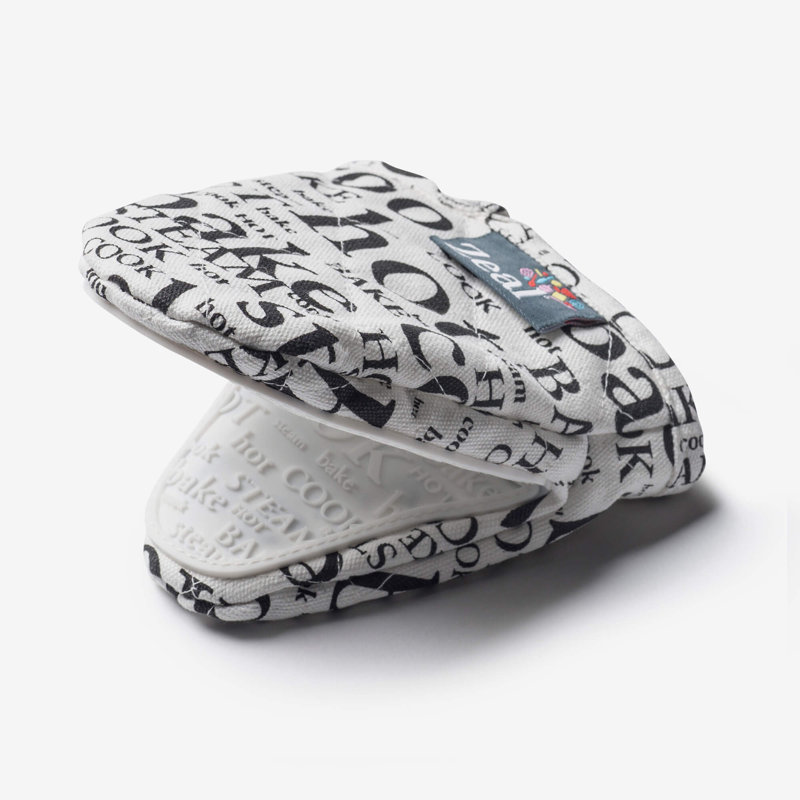 Silicone Hot Grab Mini Oven Mitt, White