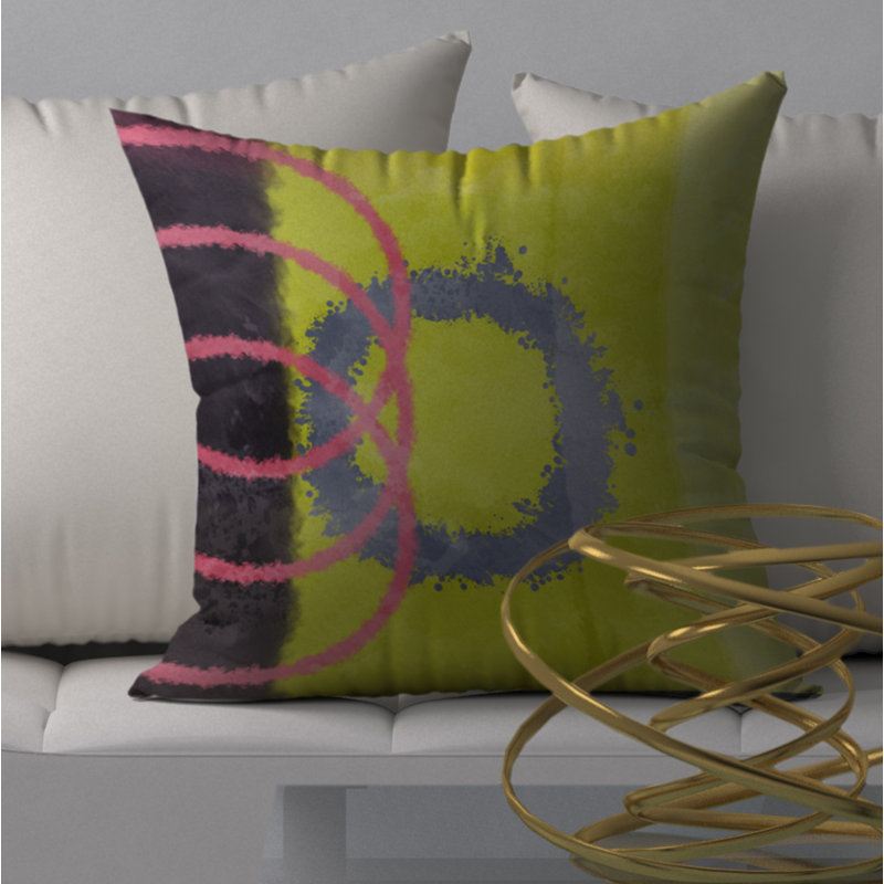 Housse et insert de coussin carré Satisfaction, 18" x 18"