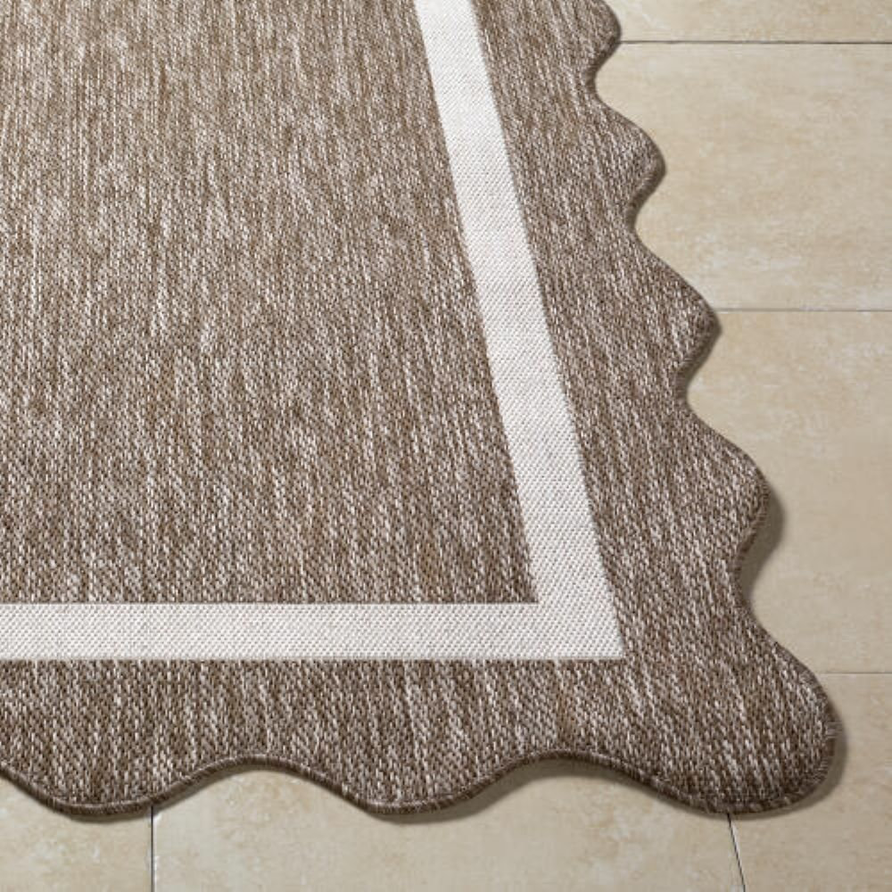 Skiles Charcoal Outdoor Rug, Rectangle 7'10.5" x 10'0.1"