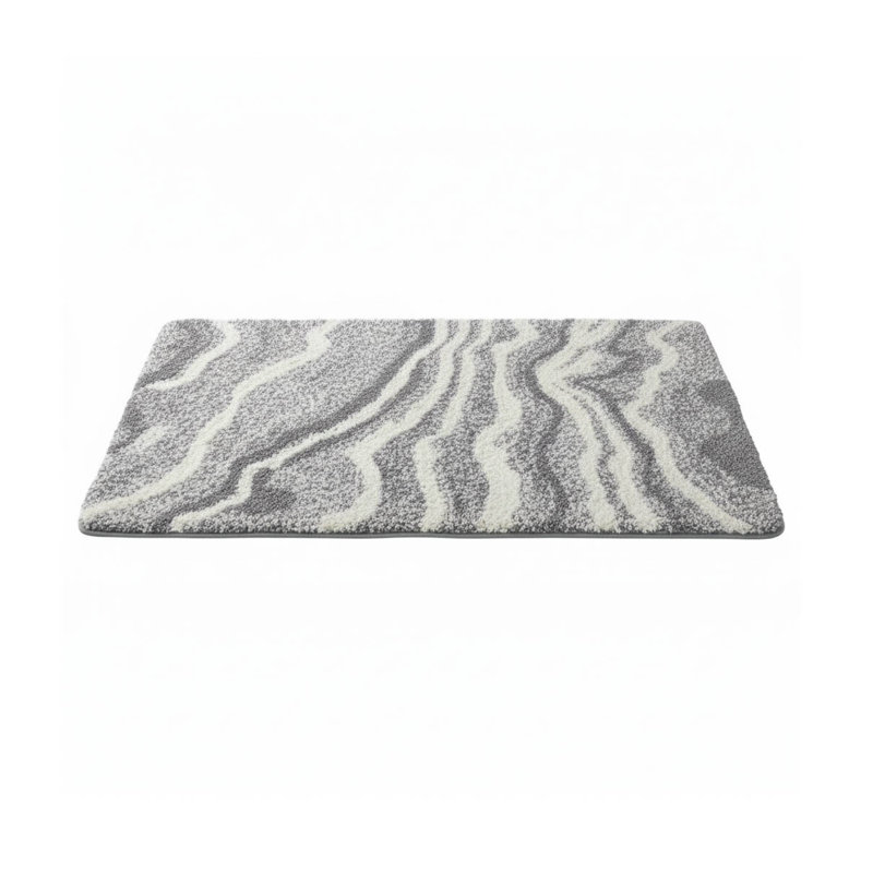 Microfibre Non-Slip Bath Mat, Grey