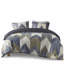Édredon double / grand - coton imprimé bleu marine, intérieur, 2 taies décoratives incluses pour une magnifique aventure en coton, rembourré, imprimé, assorti-129761596-129761597