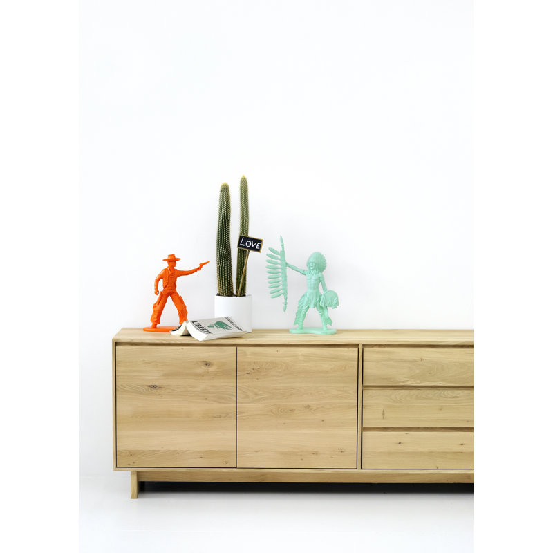 Wave 81 in. W Solid Wood Sideboard