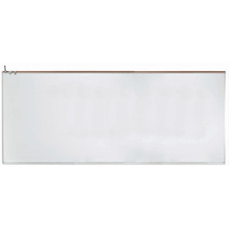 Tableau blanc magnétique à cadre en aluminium, H 4 pi x l 10 pi