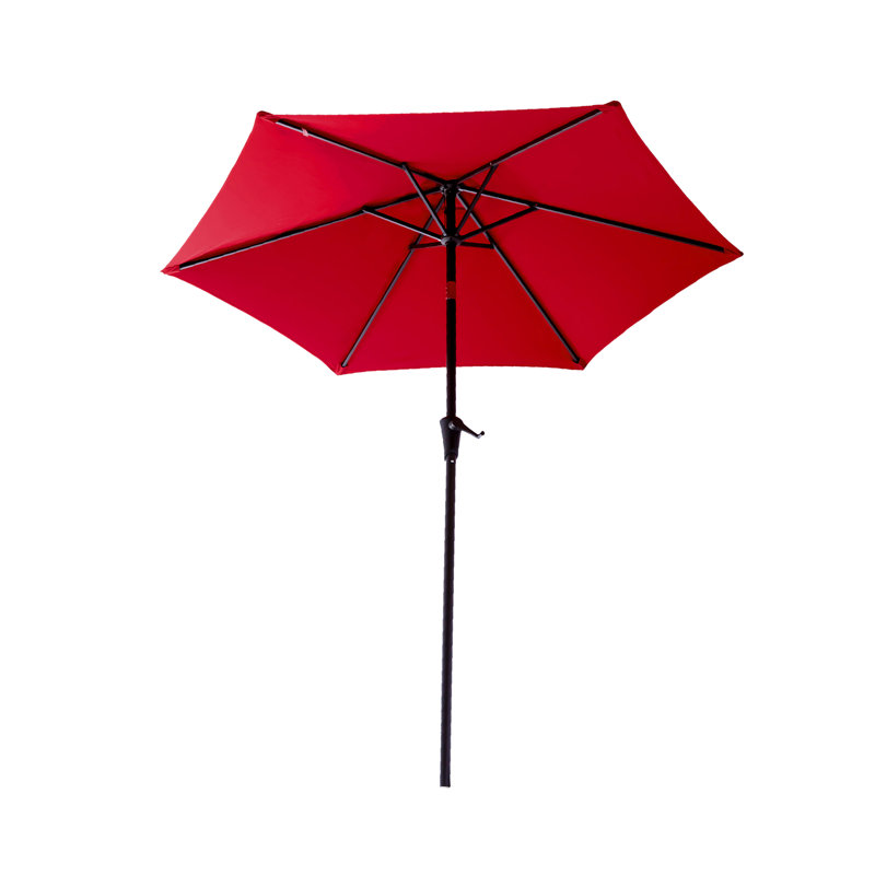 Parasol de table d'extérieur 7,5 pi Chittenden, Rouge, 7,5 pi