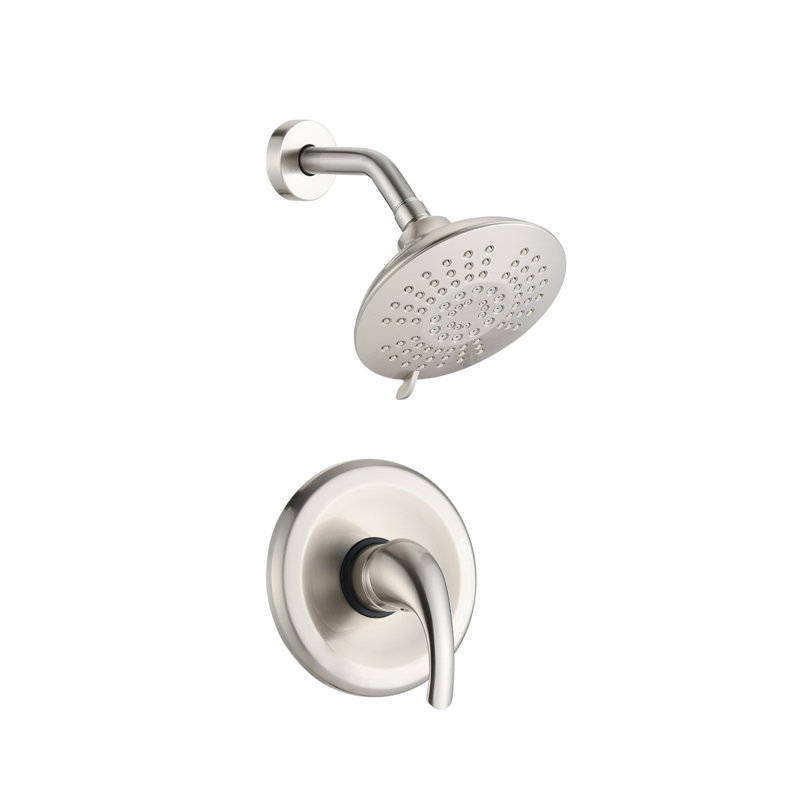 Ensemble de pomme de douche 5 fonctions à poignée simple (valve incluse)