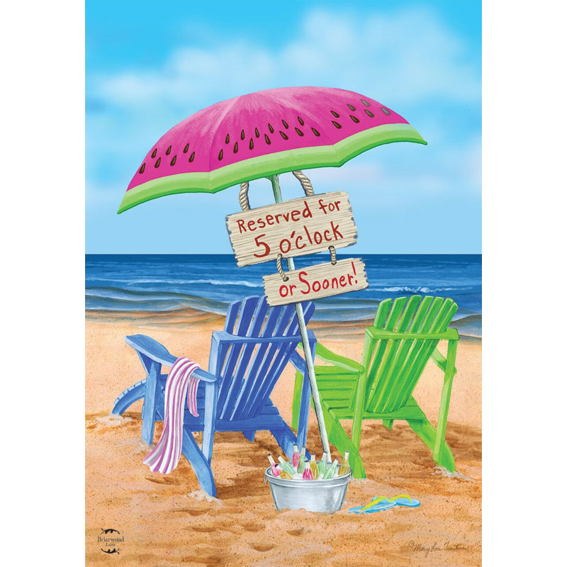 Beach Bum Summer Garden Flag