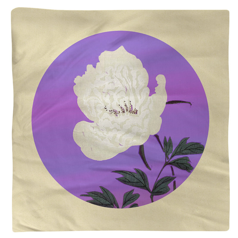 Keito Sato Cotton Floral Square Napkin, Purple