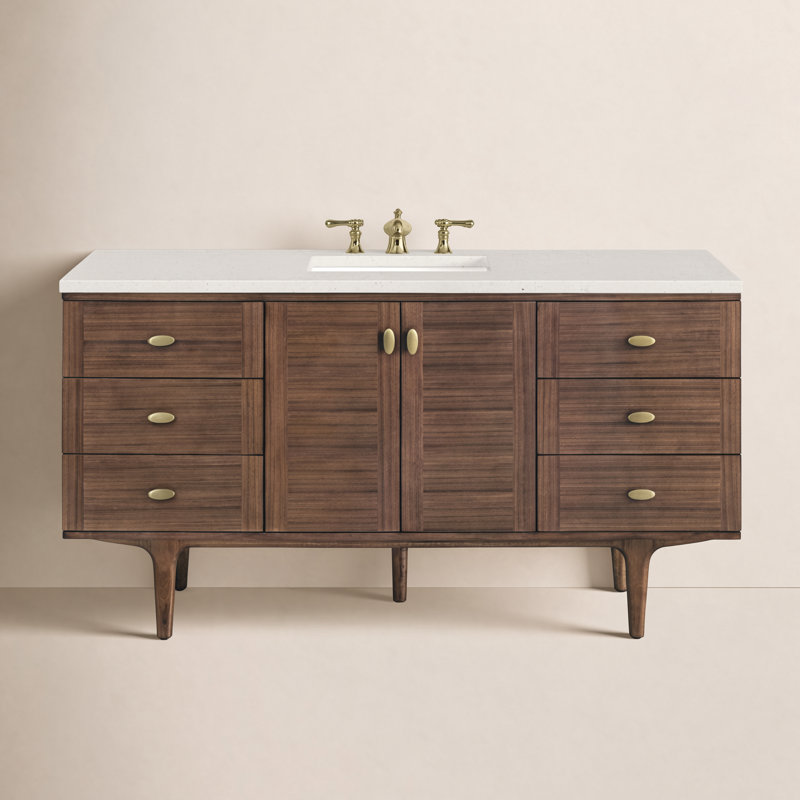 Aliza 60" Single Bathroom Vanity Set, Lime Delight, 8" Widespread
