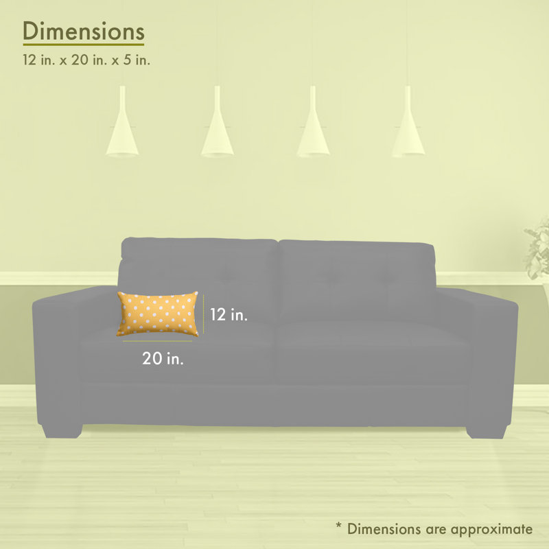 Ikat Dot Outdoor Rectangular Throw Pillow, Citrus