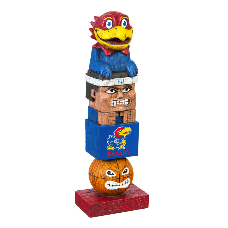 Sports Plastic Garden Statue, 12" H x 4.41" W x 3.15" D, University of Kansas