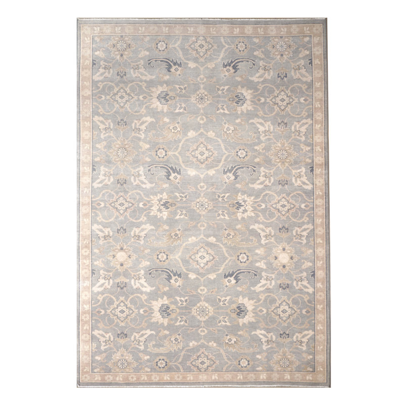 Rectangle Hand Knotted Wool Area Rug