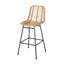 De 2 tabourets de bar d'extérieur - Accessoire contemporain, lignes épurées, siège de 28,75 po