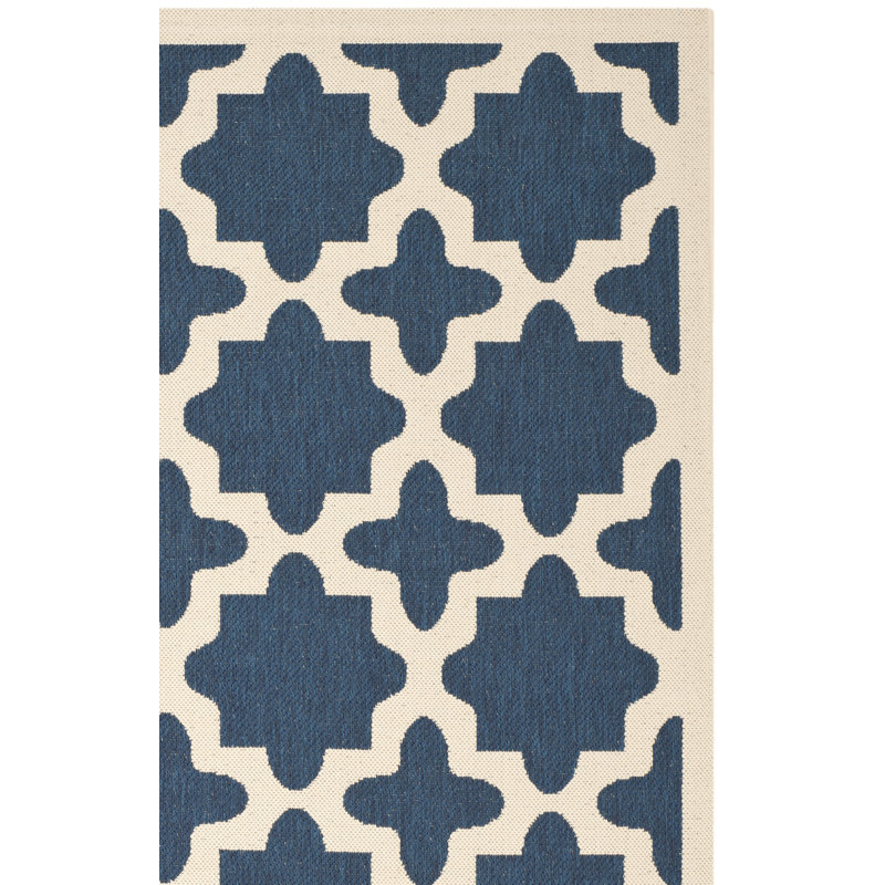 Herefordshire Performance Geometric Indoor/Outdoor Area Rug, Rectangle 2'7" x 5'
