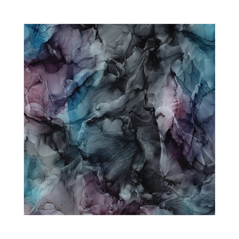 Moody Chaos by Elizabeth Karlson - Wrapped Canvas Painting, 45.72cm H x 45.72cm W