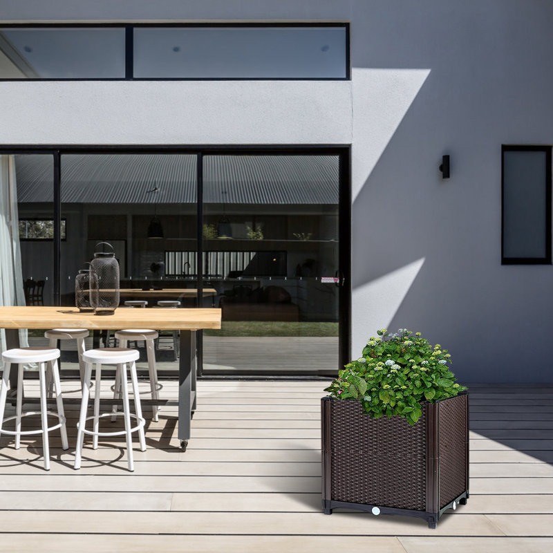 Jardinière surélevée avec système d'auto-arrosage pour jardin