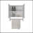 Medicine Cabinet Riley, Bathroom, White-233140047