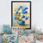 Un bouquet de fleurs bleues - peinture-890196439-890196436