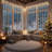 10ft x 10ft Curtain String Lights with Remote, 300 LED, Warm White