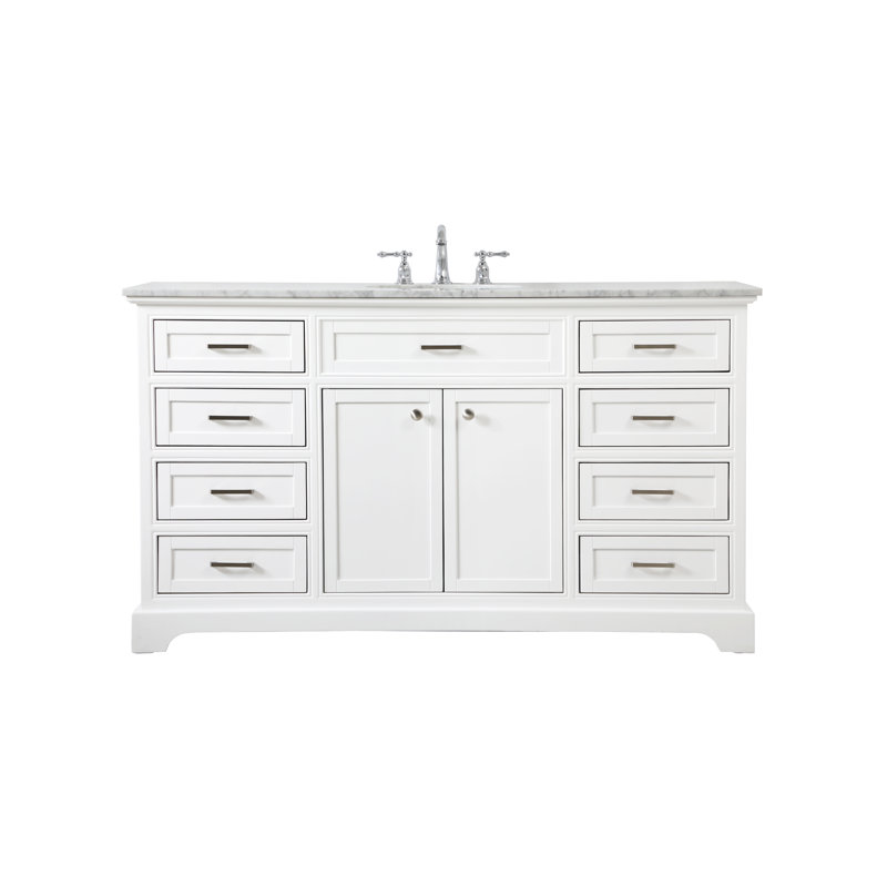 Ensemble de meuble-lavabo simple 60 po Hermes, Blanc