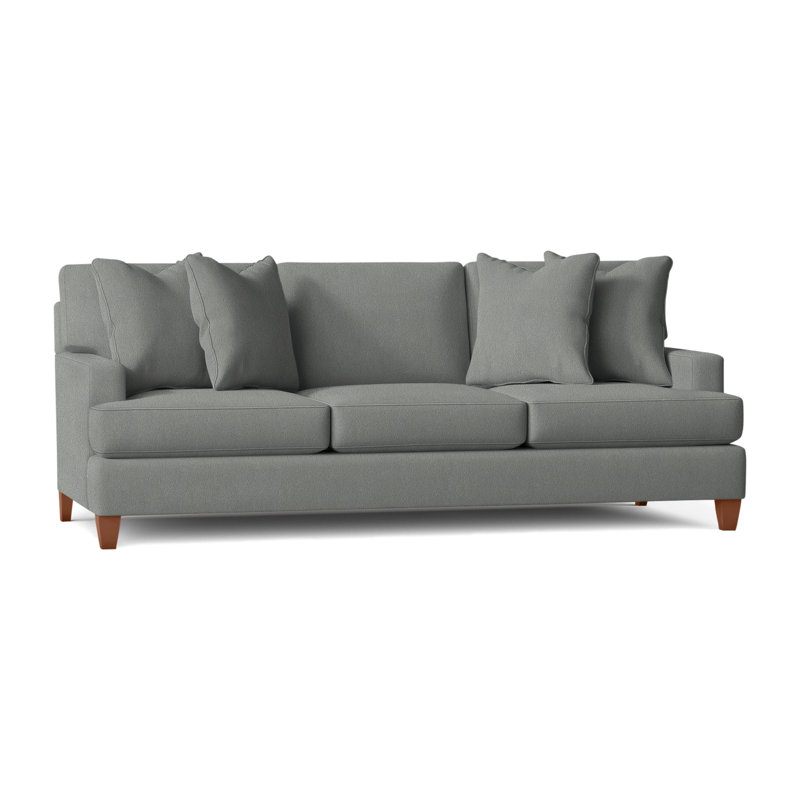 Mila Sofa, Tobacco Distressed, Blue Grey Velvet 1428-041