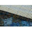 Vintage Swedish Rya Runner With Blue And Gray Geometric Pattern -  Rug & Kilim