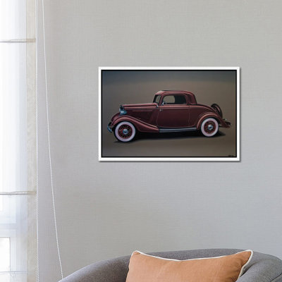 Ford 3 Window Coupe 1933 by Paul Meijering - Painting on Canvas