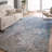 Rectangle Sahaj Abstract Hand Tufted Wool/Viscose Area Rug in Blue/Gray-90704472