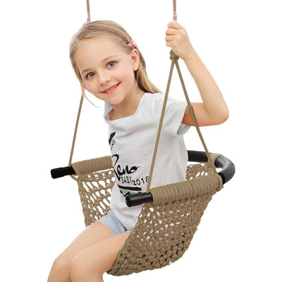 Toddler Swing – Adjustable Rope Swing Seat Outdoor And Indoor Play Set