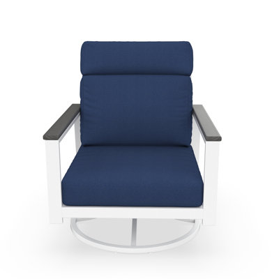 Townsend Metal Outdoor Rocking Chair With Sunbrella Cushion by Birch Lane