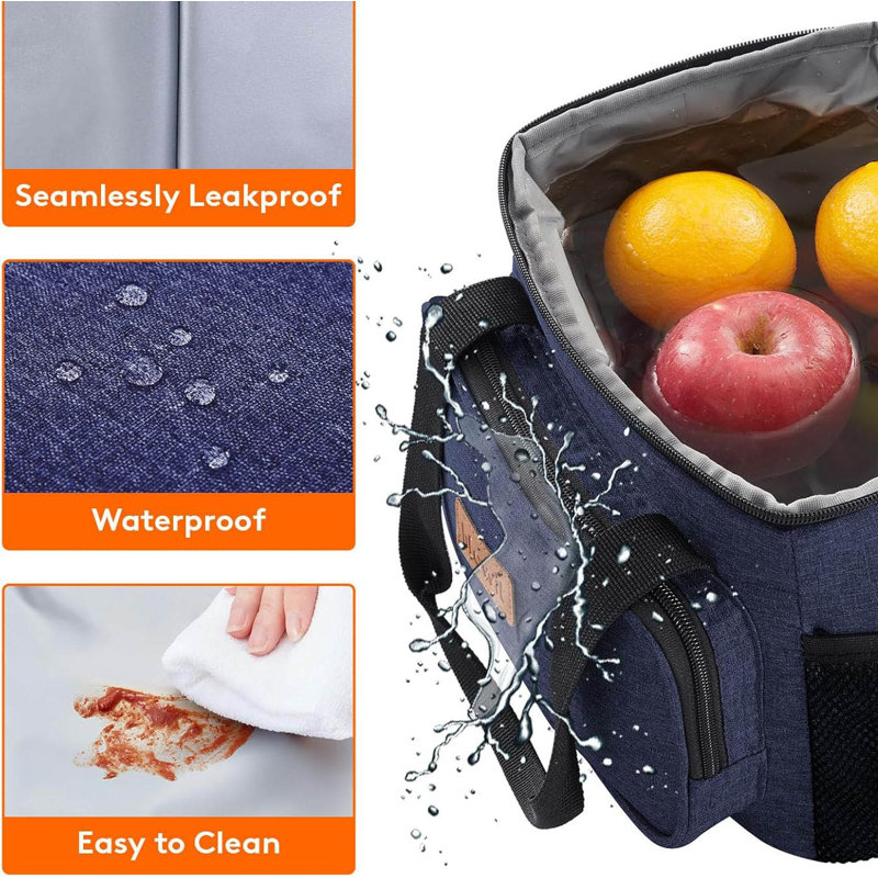 Large Lunch Bag(8.5L), Dark Blue