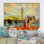 «Romantic Couple In Love In London», reproduction sur toile flottante