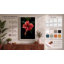 Crimson Hibiscus Botanical - Wrapped Canvas-92355497-92355511