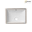 Lavabo de salle de bain encastrable rectangulaire en céramique blanche avec trop-plein Ada 20 po x 15 po Ada