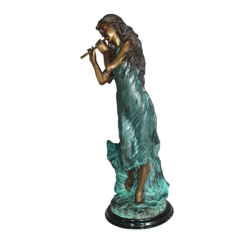 Statue en bronze Herod Girl - Taille: L 8 po x l 7 po x H 19 po.