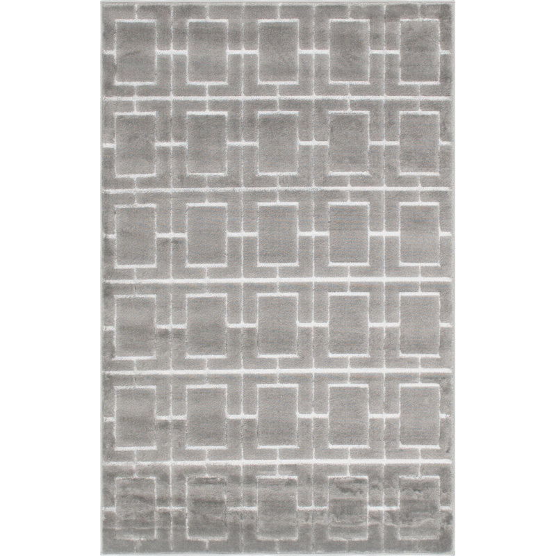 Glam Grey Rug, Rectangle 122 x 183cm