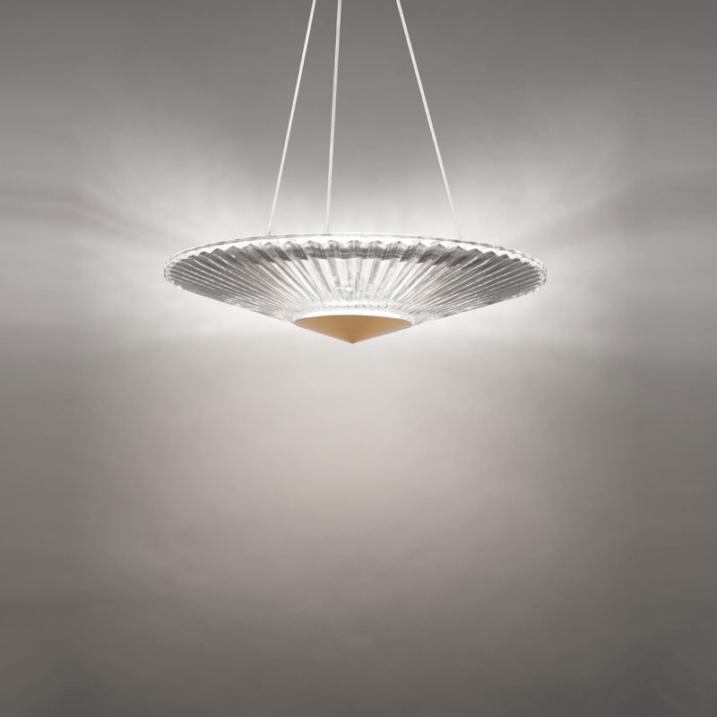 Origami 1 - Light LED Pendant, Aged Brass, 120" H x 19" W x 19" D