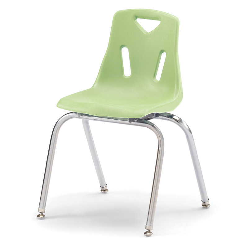 Chaise empilable Berries®, Plaqué chrome, 18 po, Key Lime
