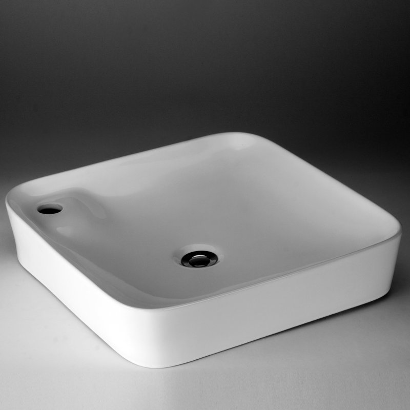 Lavabo de salle de bain carré en céramique pour bateau Ricasso