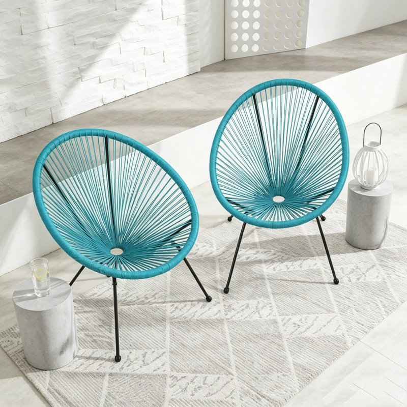Ensemble de chaise longue de patio, Teal
