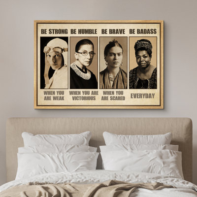 Classical Artwork " Vintage Motivational With Strong Female Figures "