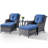 Carolina Wicker 2 - Person Patio Conversation Set with Cushions-75202502