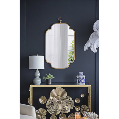Miroir mural avec bords entaillés